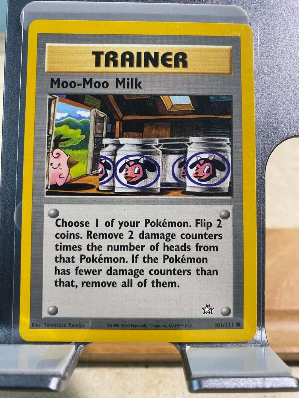 Pokémon Moo-Moo Milk Trainer Card 101/111 Neo Genesis Unlimited